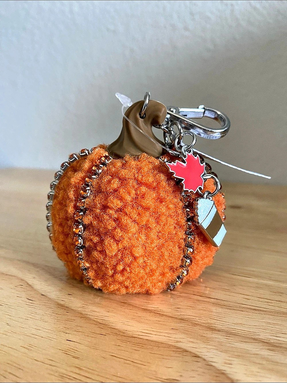 Bath and Body Works Fuzzy Pumpkin PocketBac Holder